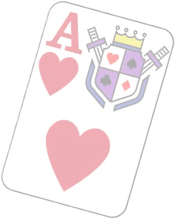 Floating poker card decoration