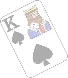 Floating poker card decoration