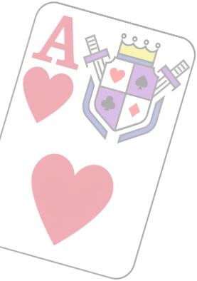Floating poker card decoration